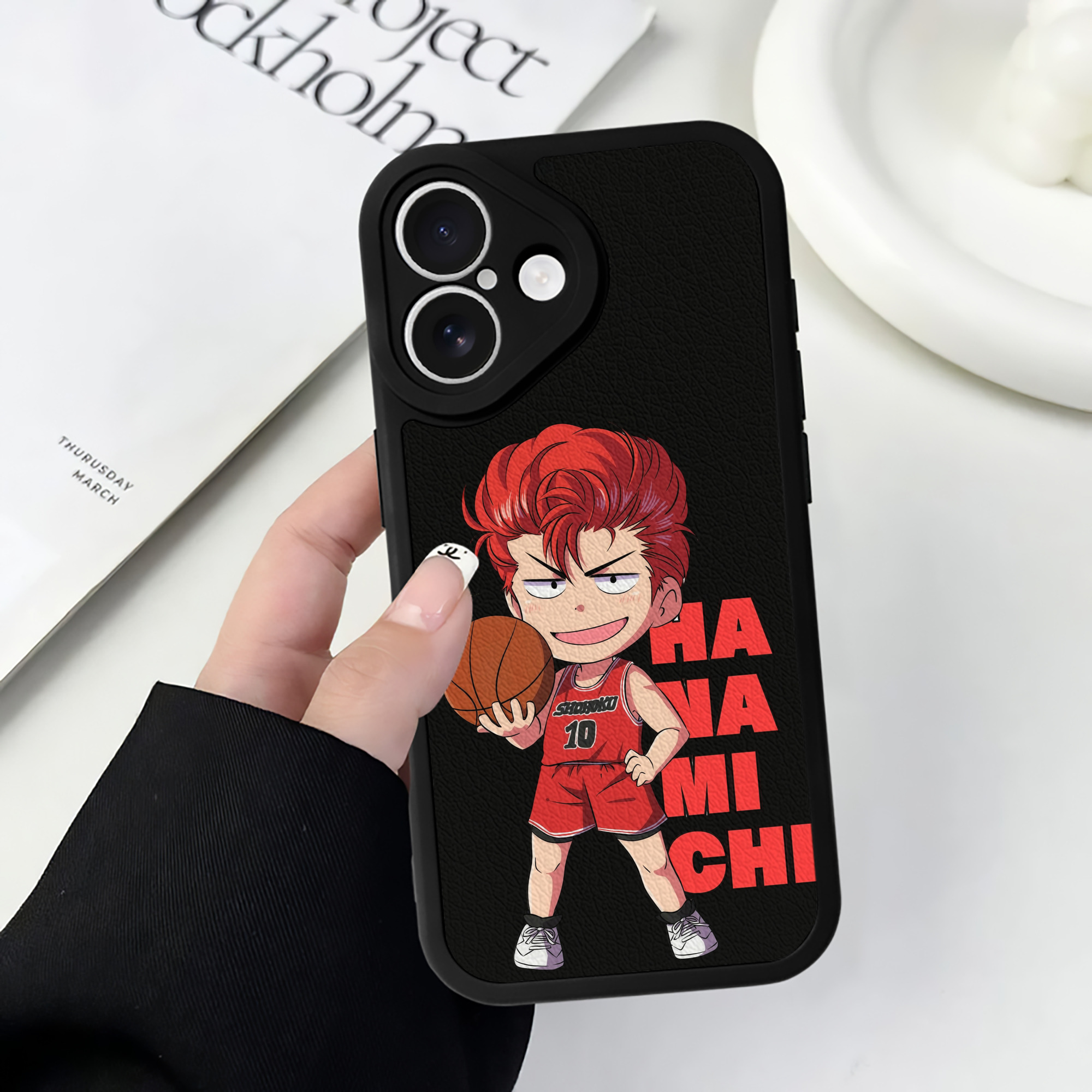 （画像用） SLAM DUNK／スラムダンク 【iPhone 16シリーズ対応】シリコンスマホケース（レザー調） 材質：シリコン